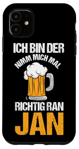 Bier Bierliebhaber Saufen Feiern Jan Hülle für iPhone 11 Bier Bierliebhaber Saufen Feiern Jan Hülle für iPhone 11 von Vorname Jan