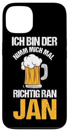 Bier Bierliebhaber Saufen Feiern Jan Hülle für iPhone 13 von Vorname Jan