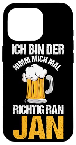 Bier Bierliebhaber Saufen Feiern Jan Hülle für iPhone 16 Pro Bier Bierliebhaber Saufen Feiern Jan Hülle für iPhone 16 Pro von Vorname Jan