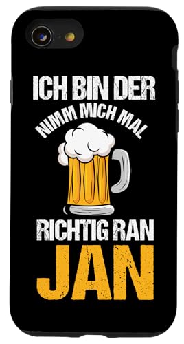 Bier Bierliebhaber Saufen Feiern Jan Hülle für iPhone SE (2020) / 7 / 8 von Vorname Jan