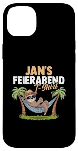 Faultier Feierabend Jan Hülle für iPhone 14 Plus Faultier Feierabend Jan Hülle für iPhone 14 Plus von Vorname Jan