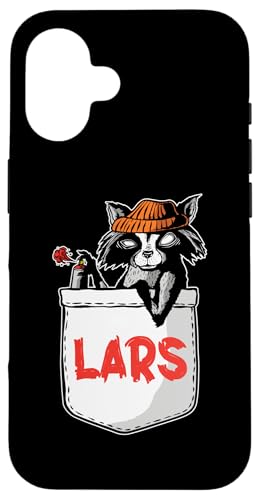 Waschbär Lars Hülle für iPhone 16 von Vorname Lars