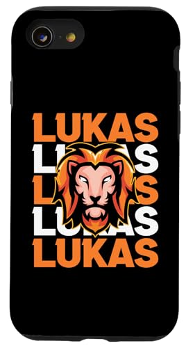 Löwe Lukas Hülle für iPhone SE (2020) / 7 / 8 von Vorname Lukas
