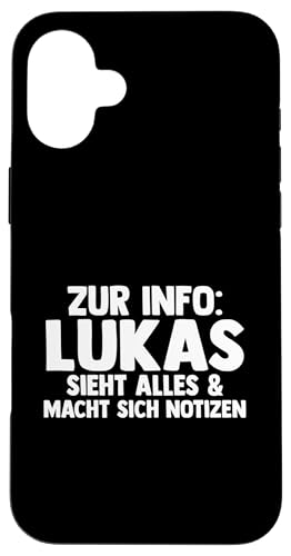 Lukas Hülle für iPhone 16 Plus Lukas Hülle für iPhone 16 Plus von Vorname Lukas