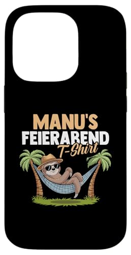 Faultier Feierabend Manuel Hülle für iPhone 14 Pro Faultier Feierabend Manuel Hülle für iPhone 14 Pro von Vorname Manuel Manu