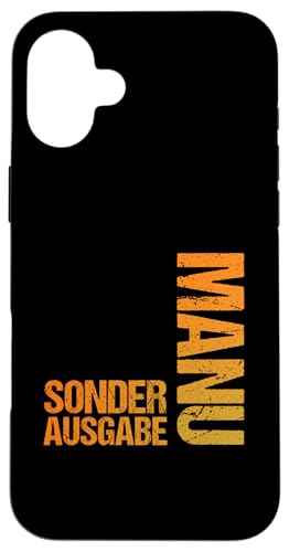 Manuel Hülle für iPhone 16 Plus von Vorname Manuel Manu