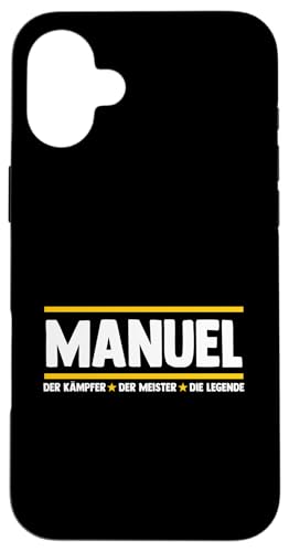 Manuel Hülle für iPhone 16 Plus Manuel Hülle für iPhone 16 Plus von Vorname Manuel Manu