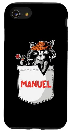 Waschbär Manuel Hülle für iPhone SE (2020) / 7 / 8 von Vorname Manuel Manu