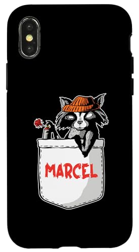 Waschbär Marcel Hülle für iPhone X/XS Waschbär Marcel Hülle für iPhone X/XS von Vorname Marcel