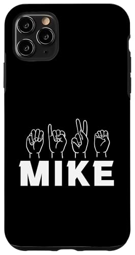 Gebärdensprache Mike Hülle für iPhone 11 Pro Max von Vorname Mike