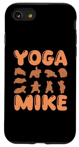 Katze Yoga Mike Hülle für iPhone SE (2020) / 7 / 8 von Vorname Mike