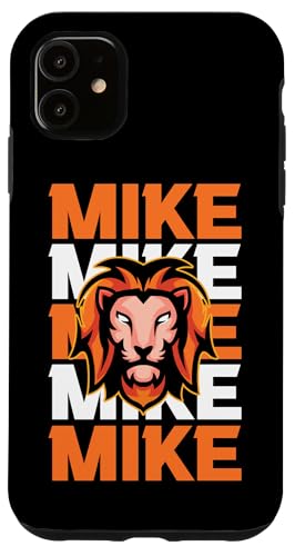 Löwe Mike Hülle für iPhone 11 von Vorname Mike