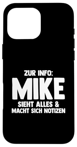 Mike Hülle für iPhone 16 Pro Max von Vorname Mike