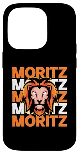 Löwe Moritz Hülle für iPhone 14 Pro von Vorname Moritz