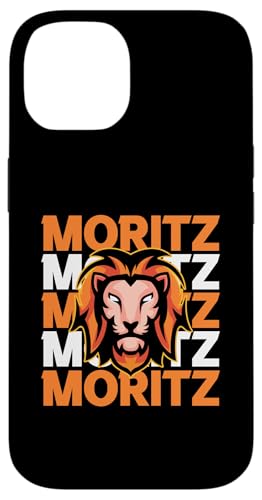Löwe Moritz Hülle für iPhone 14 von Vorname Moritz