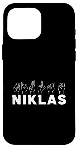 Gebärdensprache Niklas Hülle für iPhone 16 Pro Max von Vorname Niklas