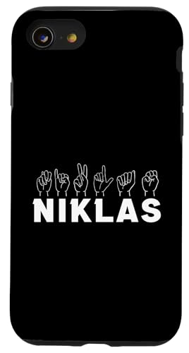 Gebärdensprache Niklas Hülle für iPhone SE (2020) / 7 / 8 von Vorname Niklas