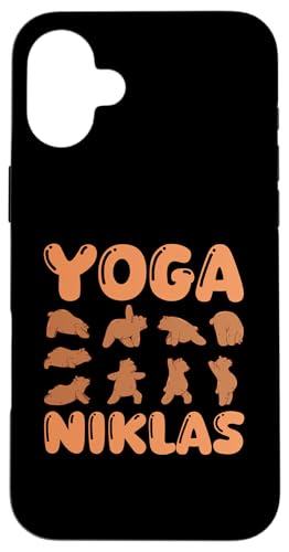 Katze Yoga Niklas Hülle für iPhone 16 Plus Katze Yoga Niklas Hülle für iPhone 16 Plus von Vorname Niklas