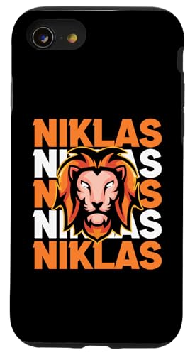 Löwe Niklas Hülle für iPhone SE (2020) / 7 / 8 von Vorname Niklas