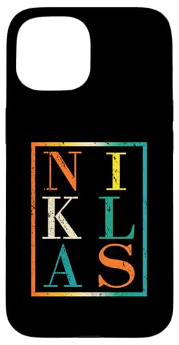 Niklas Hülle für iPhone 15 von Vorname Niklas