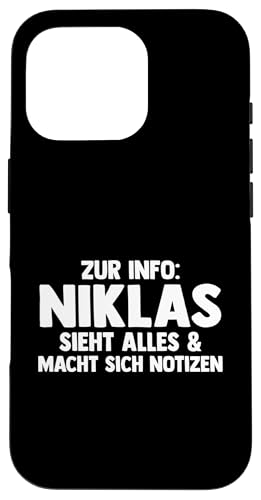 Niklas Hülle für iPhone 16 Pro von Vorname Niklas
