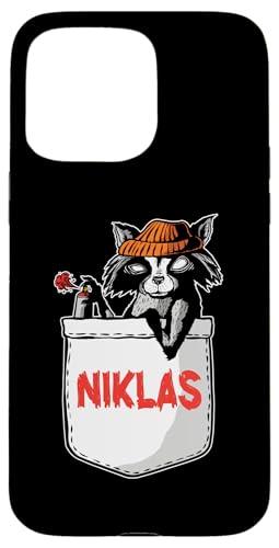 Waschbär Niklas Hülle für iPhone 15 Pro Max von Vorname Niklas