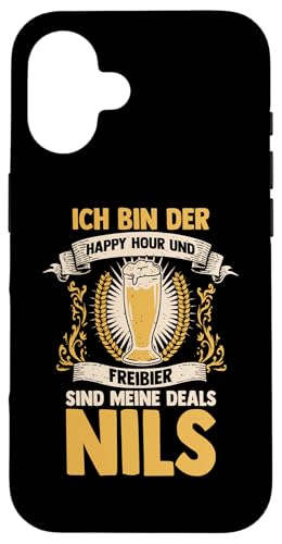 Bier Bierliebhaber Saufen Feiern Nils Hülle für iPhone 16 Bier Bierliebhaber Saufen Feiern Nils Hülle für iPhone 16 von Vorname Nils