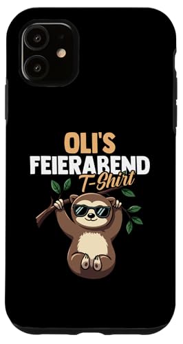 Faultier Oliver Hülle für iPhone 11 von Vorname Oliver Oli