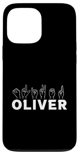 Gebärdensprache Oliver Hülle für iPhone 13 Pro Max von Vorname Oliver Oli
