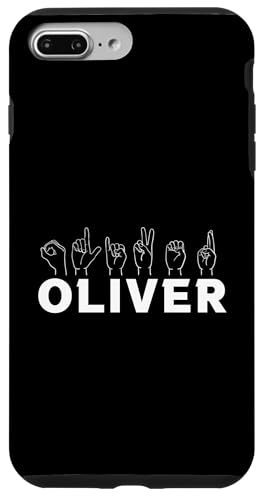 Gebärdensprache Oliver Hülle für iPhone 7 Plus/8 Plus von Vorname Oliver Oli