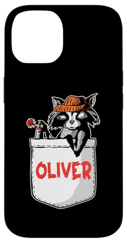 Waschbär Oliver Hülle für iPhone 14 von Vorname Oliver Oli