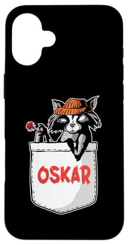 Waschbär Oskar Hülle für iPhone 16 Plus Waschbär Oskar Hülle für iPhone 16 Plus von Vorname Oskar