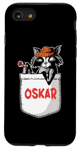 Waschbär Oskar Hülle für iPhone SE (2020) / 7 / 8 von Vorname Oskar