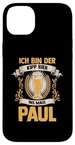 Bier Bierliebhaber Saufen Feiern Paul Hülle für iPhone 14 Plus von Vorname Paul