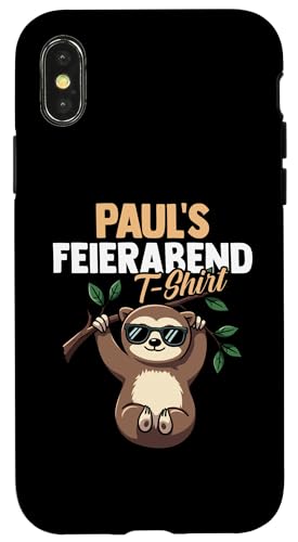 Faultier Paul Hülle für iPhone X/XS von Vorname Paul