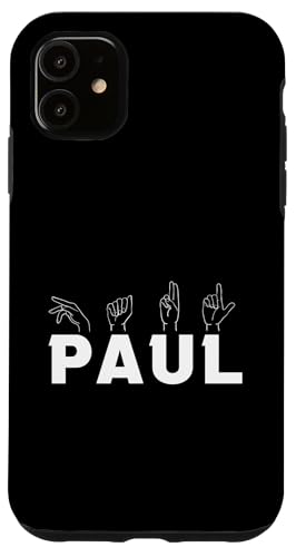 Gebärdensprache Paul Hülle für iPhone 11 von Vorname Paul