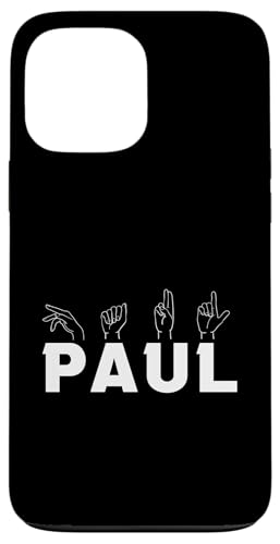 Gebärdensprache Paul Hülle für iPhone 13 Pro Max von Vorname Paul