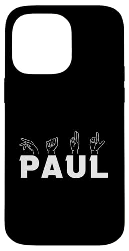 Gebärdensprache Paul Hülle für iPhone 14 Pro Max von Vorname Paul