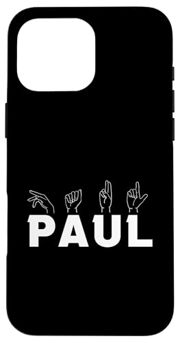 Gebärdensprache Paul Hülle für iPhone 16 Pro Max von Vorname Paul