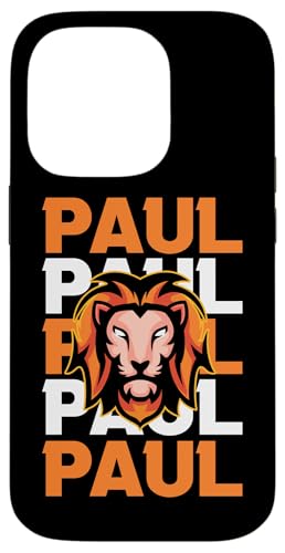Löwe Paul Hülle für iPhone 14 Pro von Vorname Paul