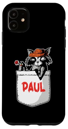 Waschbär Paul Hülle für iPhone 11 von Vorname Paul