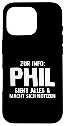 Phil Hülle für iPhone 16 Pro Phil Hülle für iPhone 16 Pro von Vorname Phil
