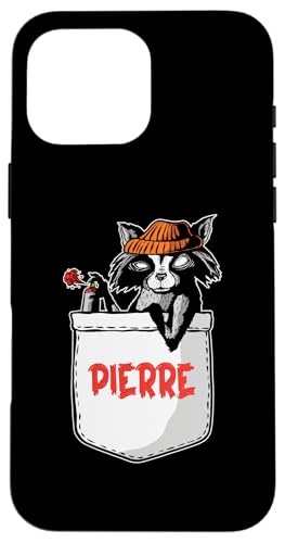 Waschbär Pierre Hülle für iPhone 16 Pro Max Waschbär Pierre Hülle für iPhone 16 Pro Max von Vorname Pierre