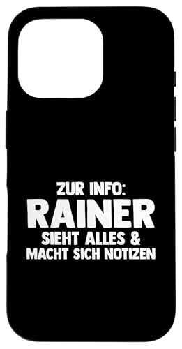 Rainer Hülle für iPhone 16 Pro Rainer Hülle für iPhone 16 Pro von Vorname Rainer