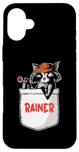 Waschbär Rainer Hülle für iPhone 16 Plus Waschbär Rainer Hülle für iPhone 16 Plus von Vorname Rainer