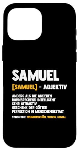 Samuel Hülle für iPhone 16 Pro Max Samuel Hülle für iPhone 16 Pro Max von Vorname Samuel