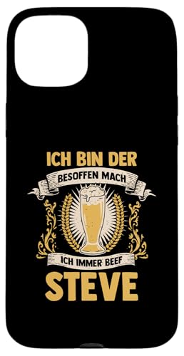Bier Bierliebhaber Saufen Feiern Steve Hülle für iPhone 15 Plus Bier Bierliebhaber Saufen Feiern Steve Hülle für iPhone 15 Plus von Vorname Steve