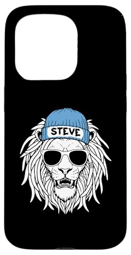 Löwe Steve Hülle für iPhone 15 Pro von Vorname Steve