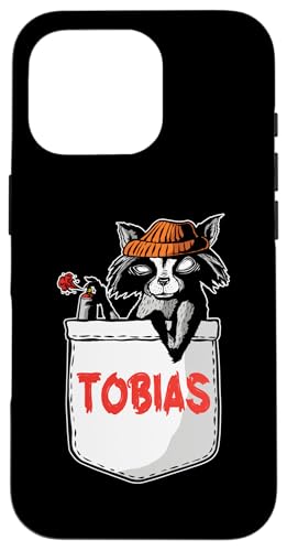 Waschbär Tobias Hülle für iPhone 16 Pro von Vorname Tobias Tobi