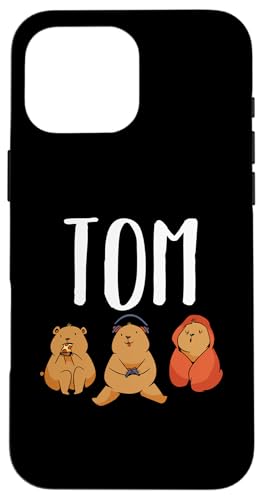 Gamer Zocker Zocken Gaming Tom Hülle für iPhone 16 Pro Max von Vorname Tom